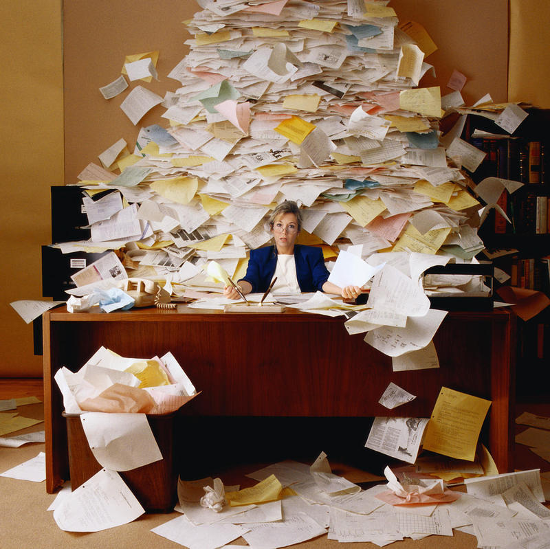 Drowning in paperwork